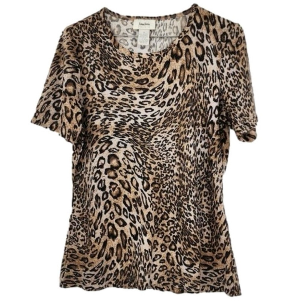 Neiman Marcus Leopard print top M